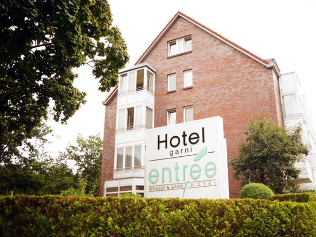 Entree Gross Borstel Garni Hotel Hamburg Exterior photo